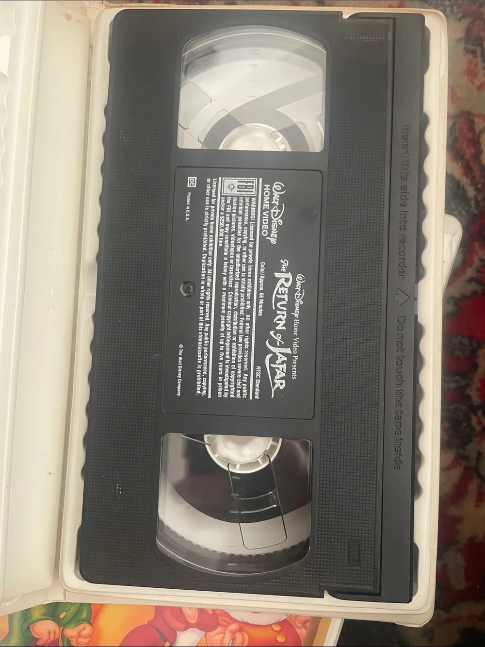 Walt Disney The Return of Jafar VHS - Red Cover